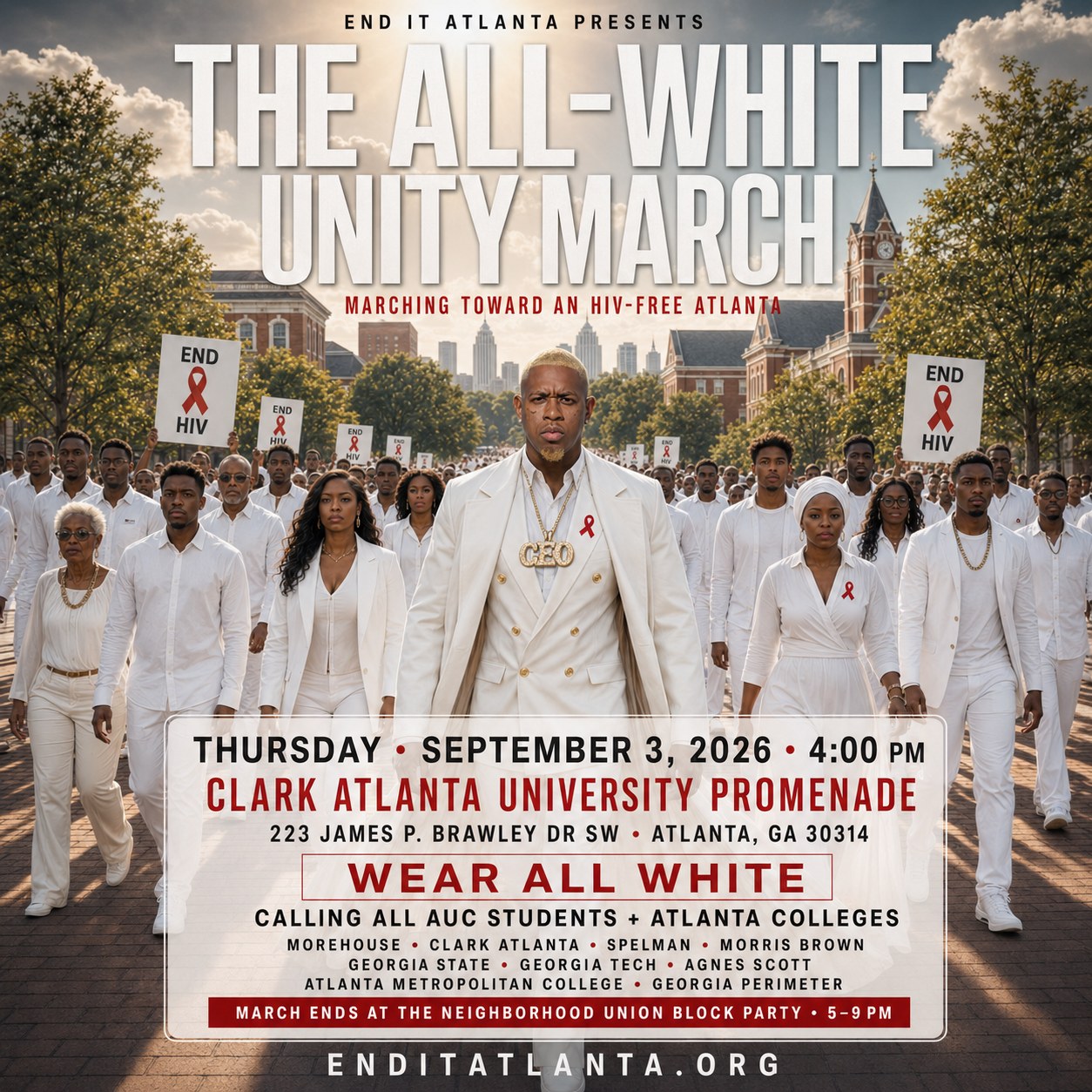 The All-White Unity March